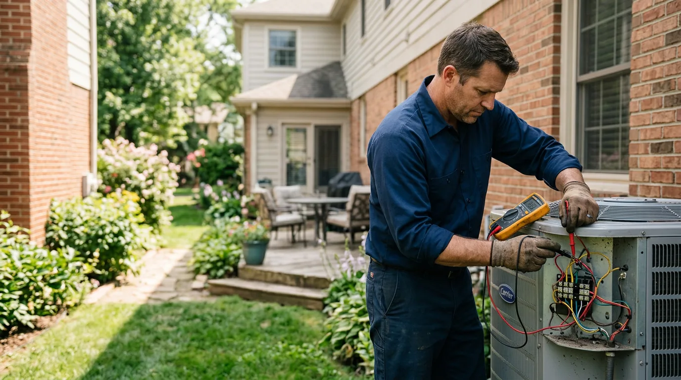 HVAC technician working near Warrendale, PA